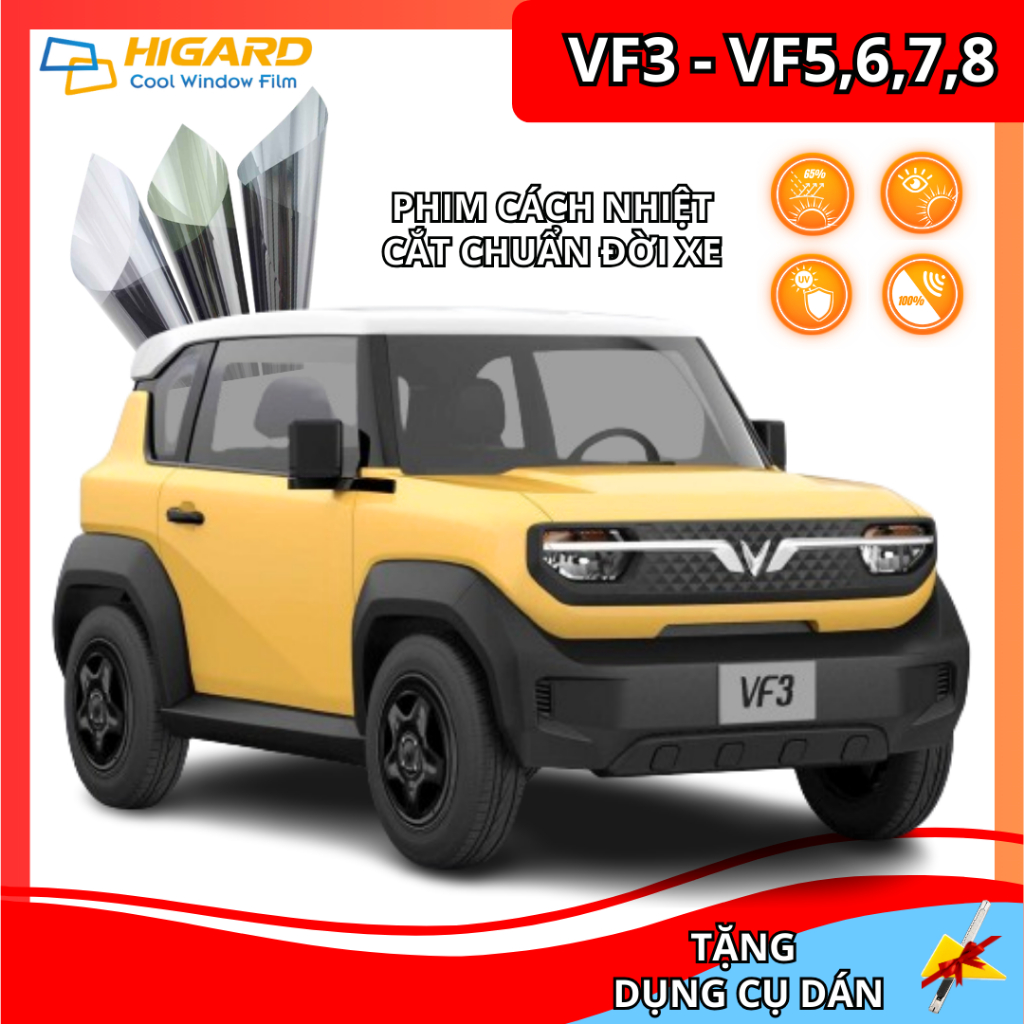 PHIM CÁCH NHIỆT Ô TÔ VF3, VF5, VF6