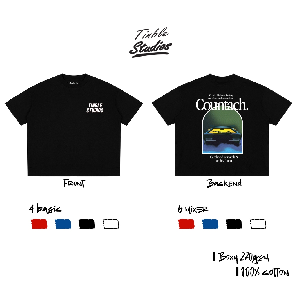Áo Boxy COUNTACHT - Cotton Dày 270GSM – Local Brand TINBLE
