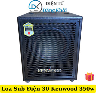 Loa Sub Điện Bass 30 Kenwood 350W, Tặng Dây AV 1 ra 2, AV 2 ra 2, Loa Siêu Trầm Bass 30 Cao Cấp