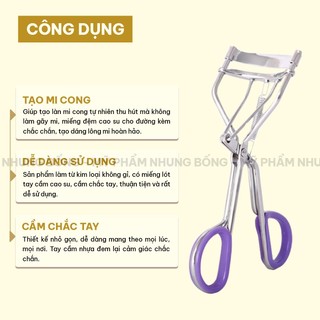 Kẹp Bấm Mi Vacosi Cán Tím