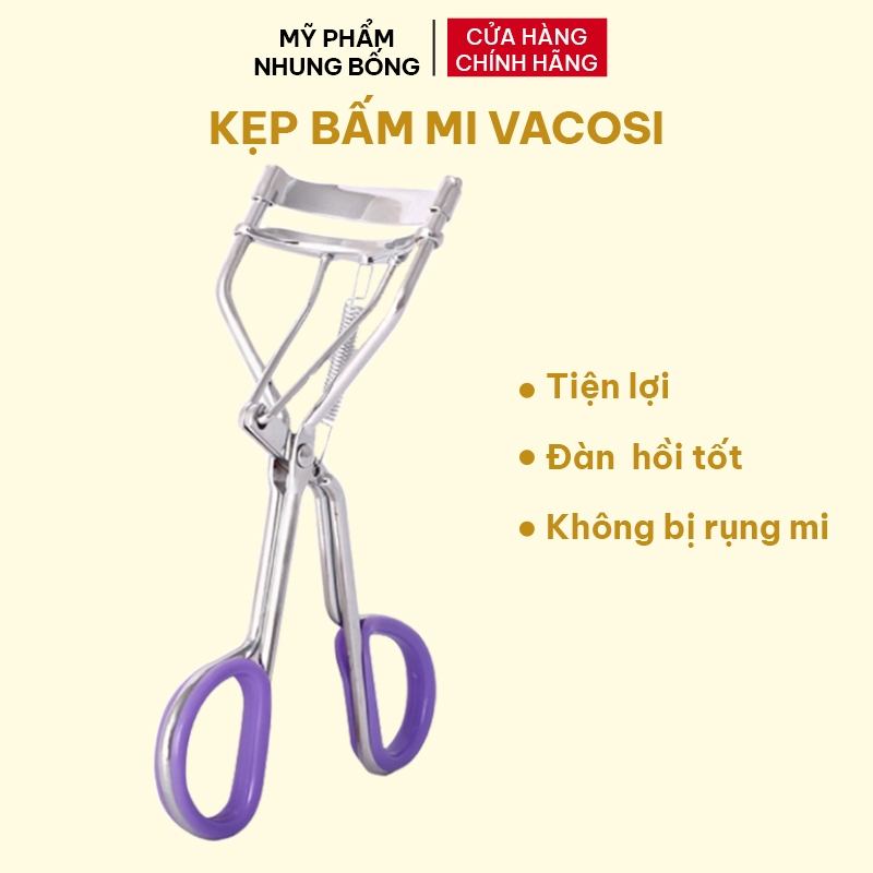 Kẹp Bấm Mi Vacosi Cán Tím