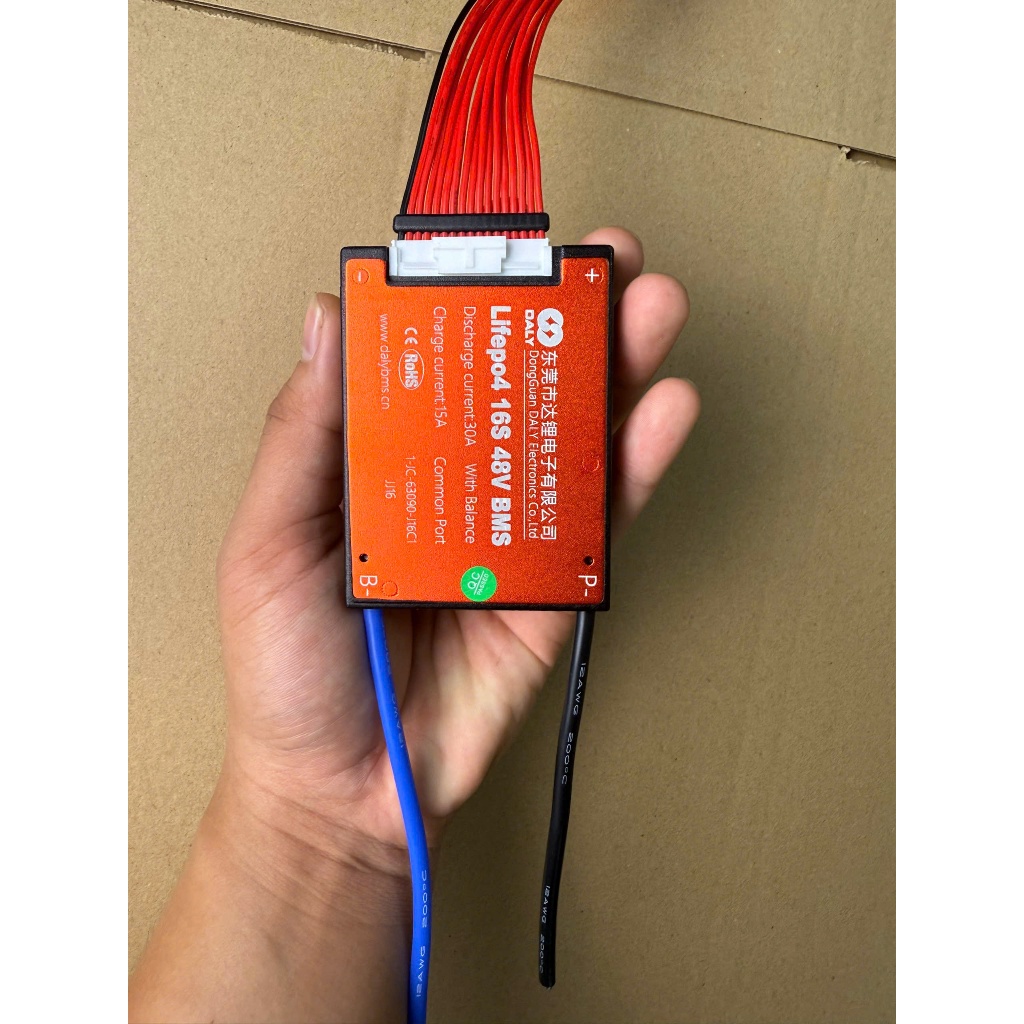 Mạch Bảo Vệ BMS 48V 16S 40A Cho 3.2V Chính Hãng DALY (Sạc Xả Chung)