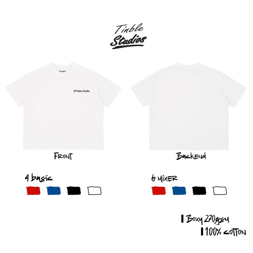 Áo Boxy BASIC - Cotton Dày 270GSM – Local Brand TINBLE