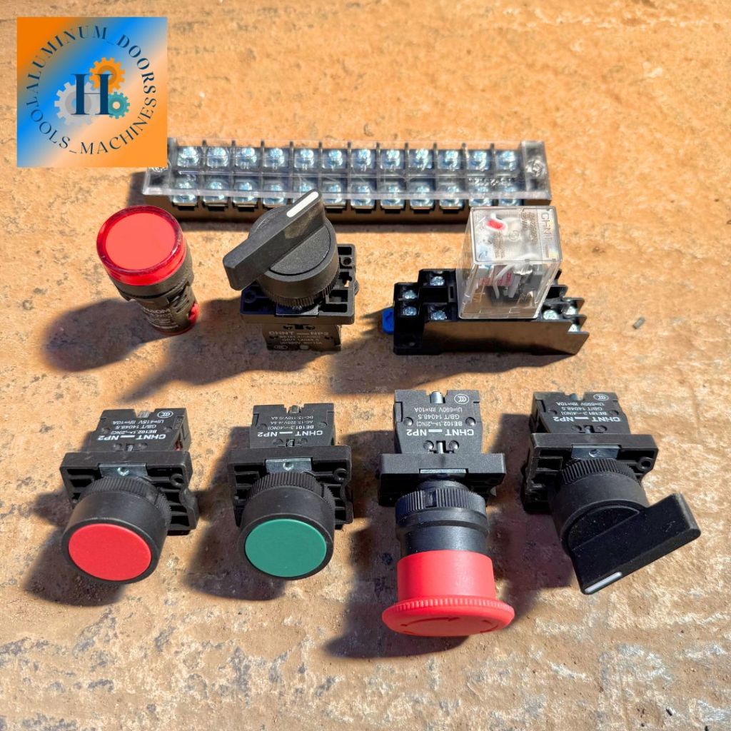 Nút, công tắc nhấn nhả xanh không đèn hãng Chint chính hãng