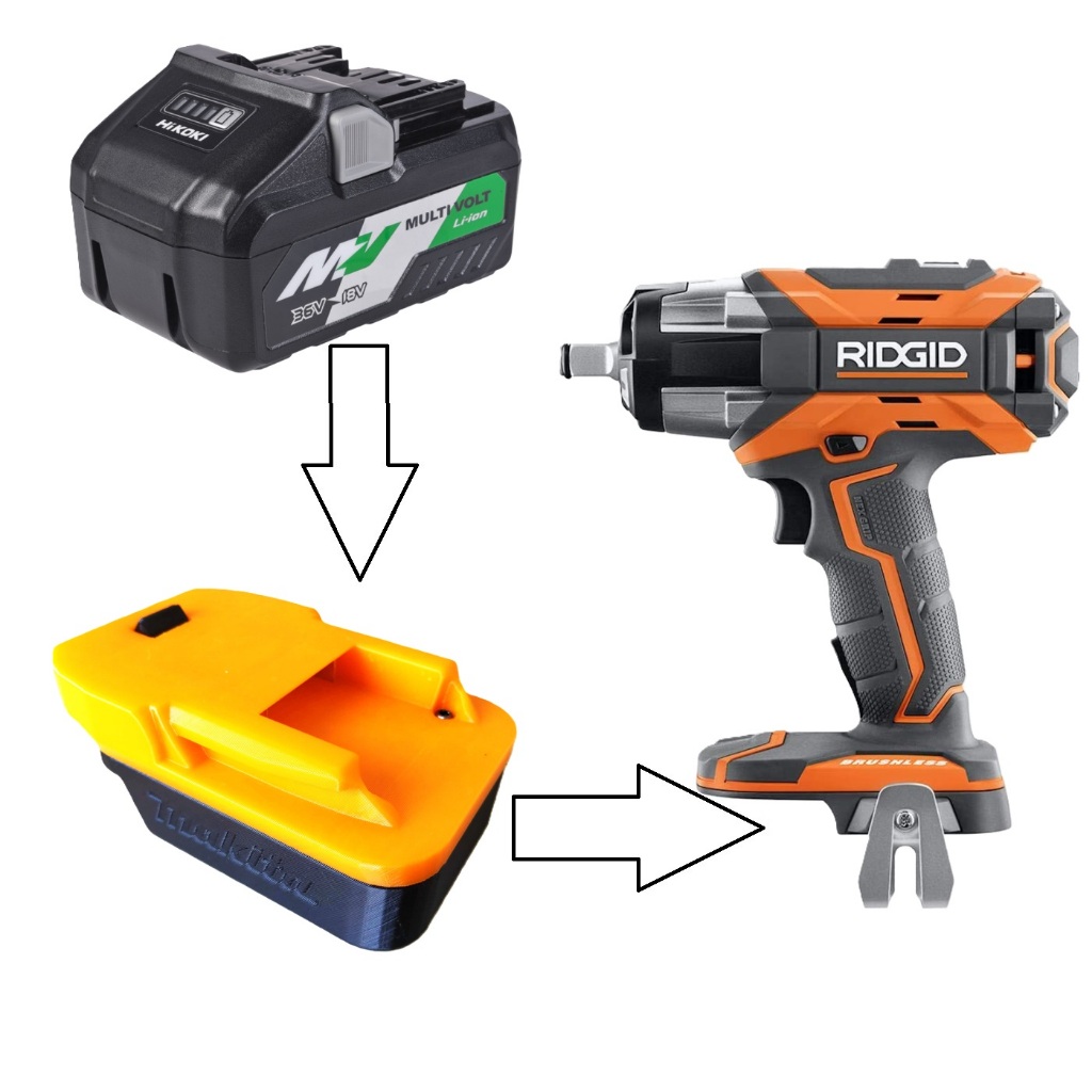 Đế chuyển pin HIKOKI cho máy AEG RIDGID 18v (không bao gồm máy và pin)