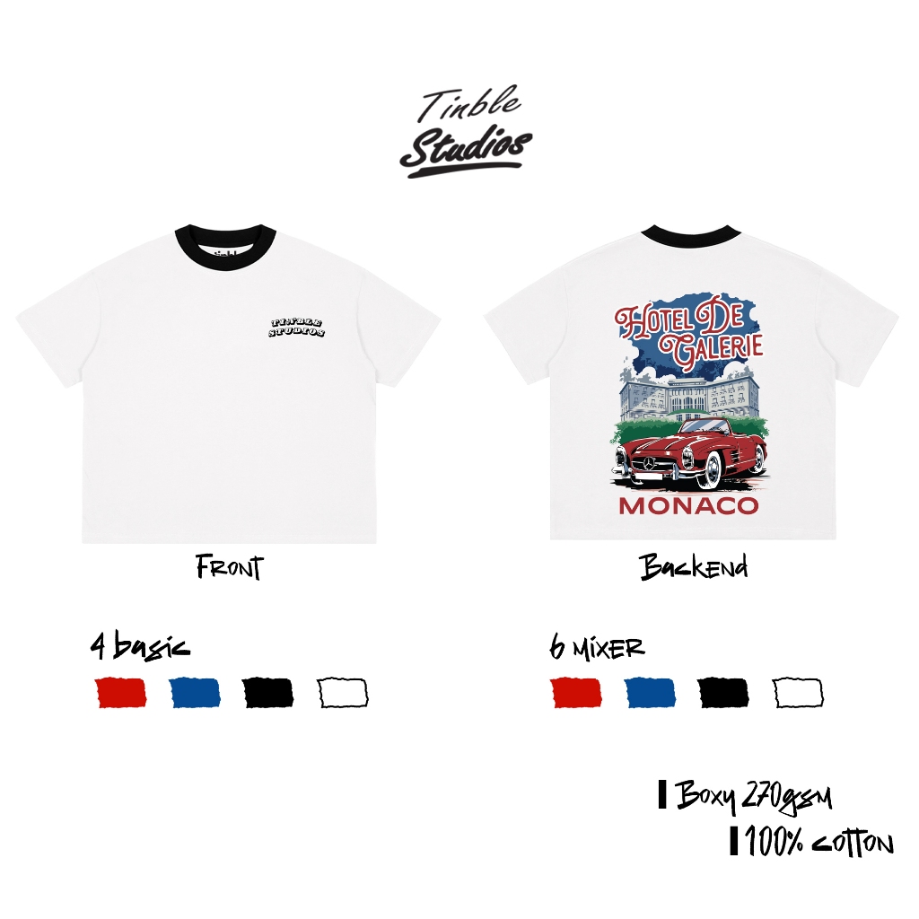 Áo Boxy MONACO - Cotton Dày 270GSM – Local Brand TINBLE