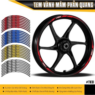  Tem Dán Vành Xe Yamaha Phản Quang  Decal Dán Mâm Xe Máy Xe Điện Dễ Sử Dụng 