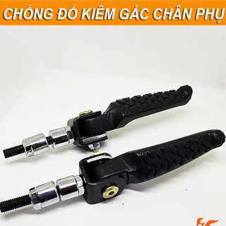 CHỐNG ĐỔ KIÊM GÁC CHÂN PHỤ CHO XE MÁY