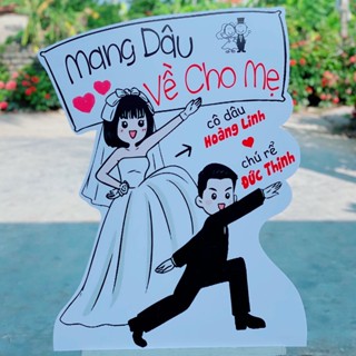 Bảng Welcome Vui Nhộn - BẢNG TÊN ĐÁM CƯỚI, SINH NHẬT, LỄ TIỆC + Trang Trí Gia Tiên, Backdrop, Cổng Cưới