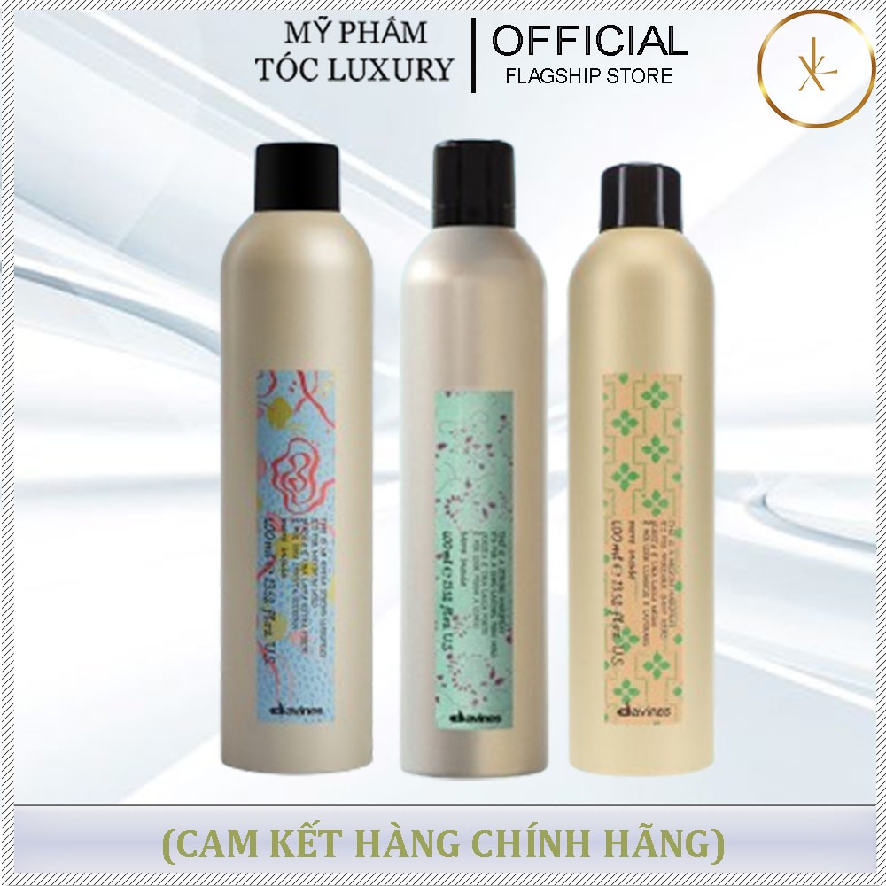 Gôm Xịt Giữ Nếp Tóc Cứng Davines Strong 400ml gôm siêu cứng, gôm cứng vừa