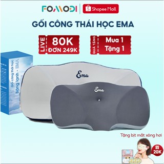 Gối công thái học Fomodi chất liệu cao su non thiết kế chống đau mỏi cổ vai gáy hỗ trợ ngủ nhanh ngủ ngon