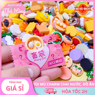 🎁 COMBO 3–10 TÚI MÙ HOẠT HÌNH – CHARM PHÁT SÁNG – ĐỒ ĂN DỄ THƯƠNG 🎀