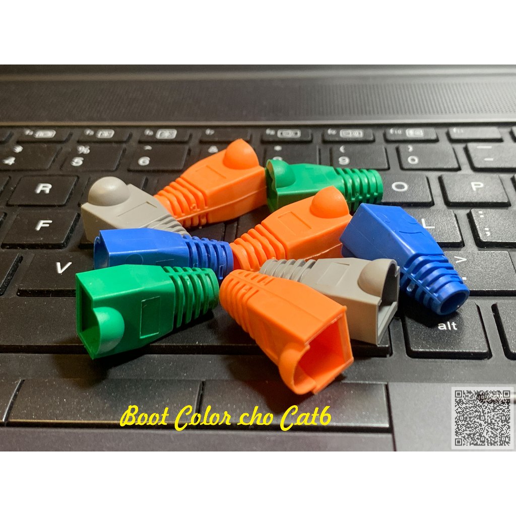 Đầu chụp mạng RJ45 dùng cho Cat6 - Boot-Color-RJ45-Cat6-N