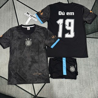  Bộ quần áo bóng đá Camisa Goat Messi 2023. vải thun lạnh cao cấp Logo thêu. In tên số theo yêu cầu 