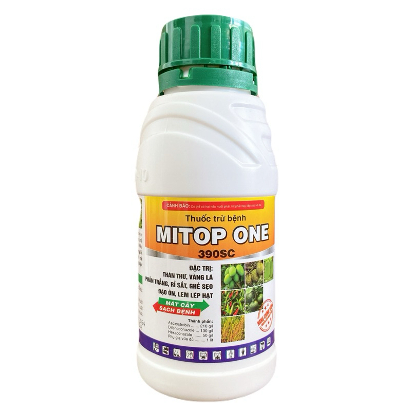 Đặc Trị Thán Thư, Vàng Lá, Rỉ Sắt, Phấn Trắng, Ghẻ Sẹo, Đạo Ôn "Mitop one 390SC"