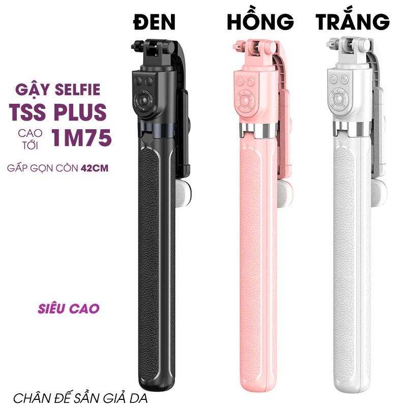 Gậy chụp ảnh 3 chân Tripod điện thoại TSS PLUS 1M75 Cây chụp hình Selfie tự sướng cầm tay - Quay phim video - Livestream | BigBuy360 - bigbuy360.vn