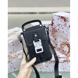  Túi chéo da khoá kim loại nam full box - Túi nam cao cấp da sần hót nhất 2023 