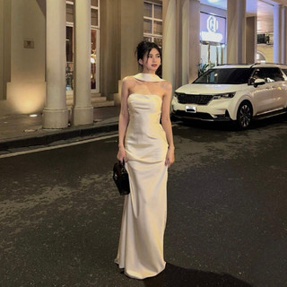  Đầm Lụa Cúp Ngực Dáng Dài Sang Chảnh - Váy Lụa Cúp Ngực Dáng Dài Tôn Dáng - Cúp Thun Chất Tô Châu Julia Dress 