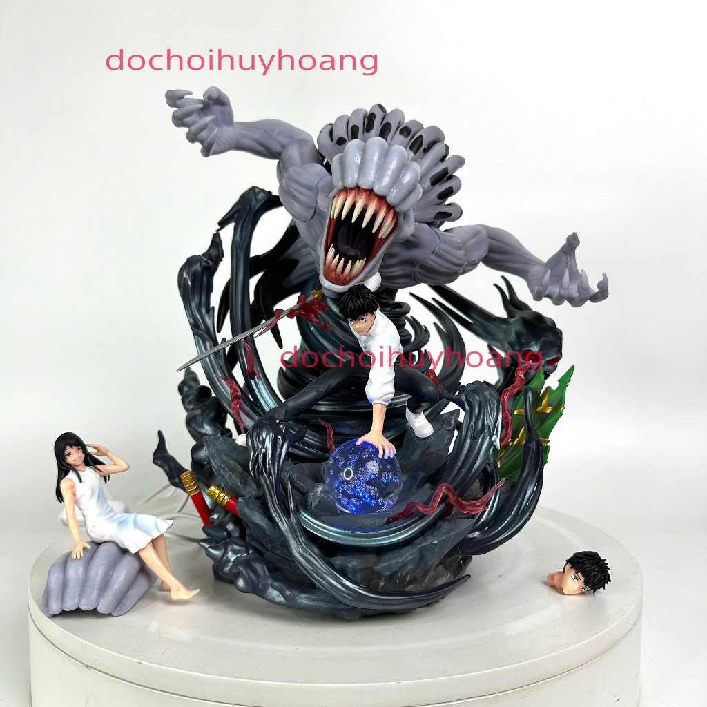 Mô hình Nhân Vật Đặc Cấp S Okkotsu Yuta và Rika Jujutsu Kaisen 28cm led usb