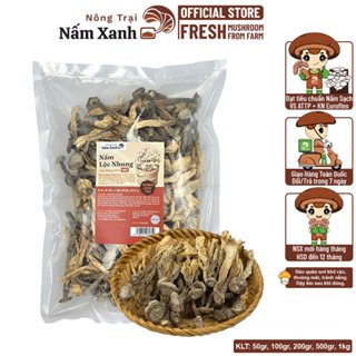 Nấm Lộc Nhung Khô Loại 1 (Nấm Nhung Hươu) 50gr 100gr Thơm Ngon Giòn Ngọt - Nông Trại Nấm Xanh