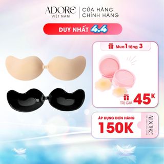 Miếng dán ngực tạo khe quả xoài, bra quả xoài tạo khe Adore, áo dán ngực Silicon sử dụng nhiều lần - Hãng Chính Hãng