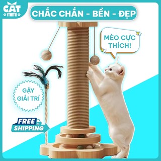  Trụ cào mèo MIMI CAT 40 46*25*10cm bền bỉ chống trầy xước bóng cho mèo vui chơi cây gậy giải trí 