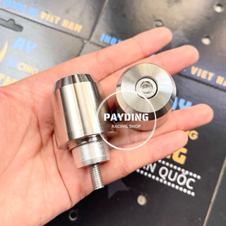 HÌNH THẬT- Gù tay lái kiểu SH -Gù chống rung nguyên khối Inox 304 gắn các dòng xe (tặng kèm nhôm đóng 18,5mm+ 2 ốc gắn )