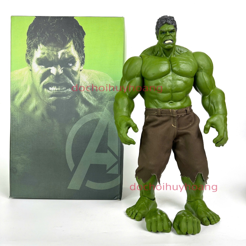 Đồ Chơi Mô Hình Siêu Anh Hùng Marvel Người Khổng Lồ Xanh Hulk Cao 26cm (video và ảnh thật)