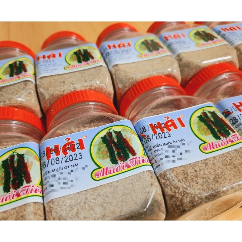 Muối tiêu đen (muối Hải Tây Ninh) hũ 100g thơm ngon đậm đà