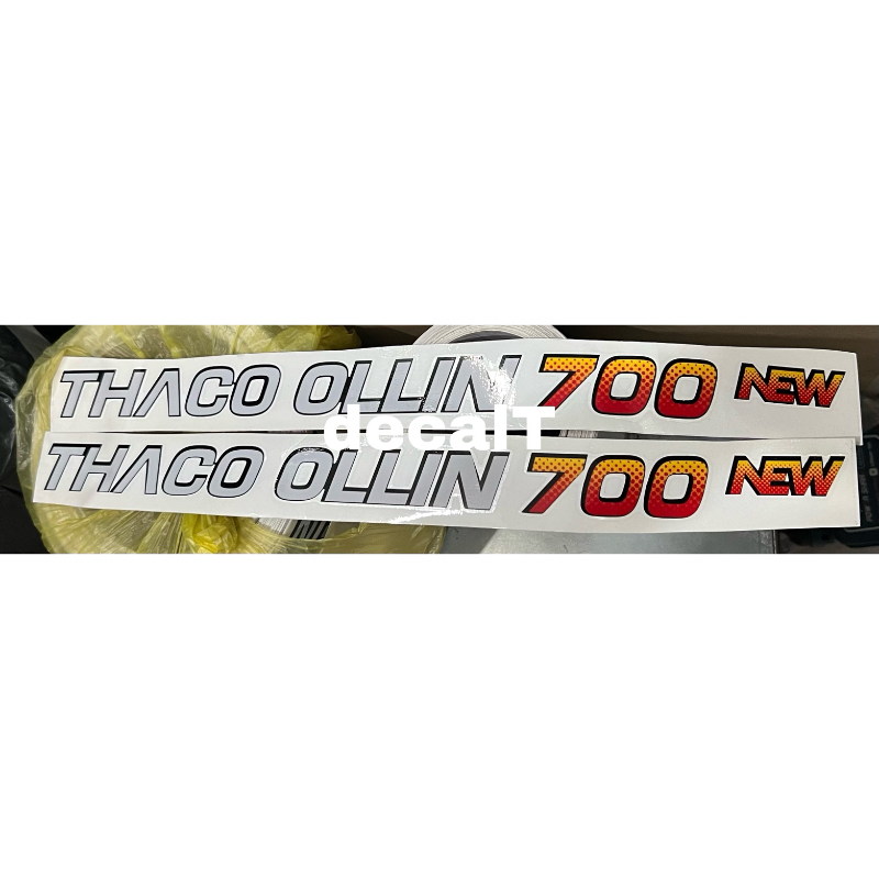 Tem Chữ Thaco Ollin 700 New Dán Xe Tải. Tem Chữ Thaco Ollin 700 New Dán Xe Tải