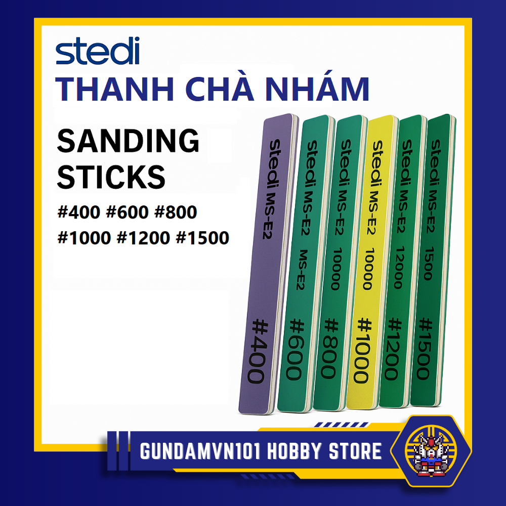 THANH XỐP CHÀ NHÁM STEDI SANDING STICKS - Que dũa đánh bóng dụng cụ mô hình gundam