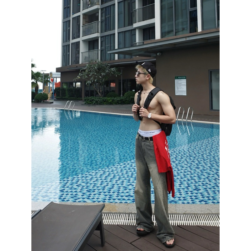 LOE GRIND FLARED JEANS WASH VER 1 - Quần jeans ống loe wash Whose Studio 1756 | BigBuy360 - bigbuy360.vn