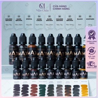 Mực MAX phun xăm hữu cơ siêu bám Môi Mày 18ML Chính Hãng Thảo Vũ