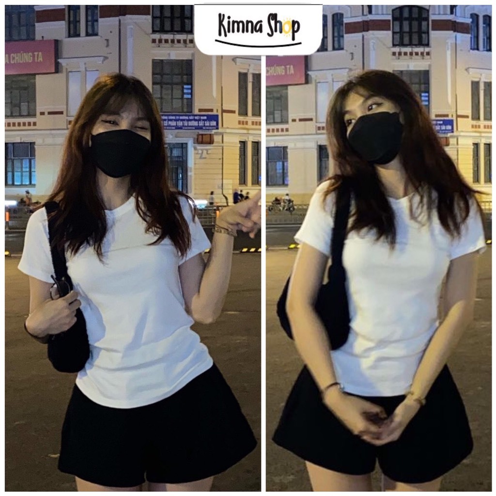 [CÓ DÀI TAY] Áo Thun Ngắn Tay Ôm Body Thun Tăm Tôn Dáng, Áo Babytee Body Trơn Basic