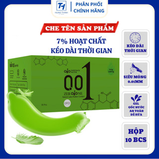 Bao cao su OiO siêu mỏng 001 long lasting, nhiều gel bôi trơn, kéo dài quan hệ, chống xuất tinh sớm