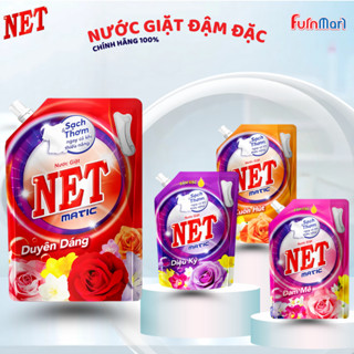 Nước Giặt NET Matic túi 3,3Kg Đậm Đăc Lưu Hương Thơm Mùi Nước HOA PHÁP