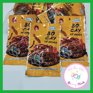  Bán sỉ snack bò cay tứ xuyên Aluowa bịch 30 gói thơm ngon hấp dẫn đồ ăn vặt giá rẻ,đồ ăn vặt cổng trường hot nhất 