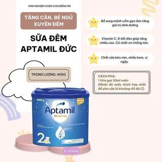 SỮA  APTAMIL ĐỨC ĐÊM 400GR NỘI ĐỊA ĐỨC CHO BÉ TỪ 6 THÁNG