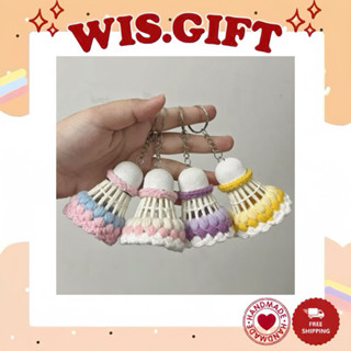 Móc Khoá Cầu Lông Và Vợt Bằng Len Phối Màu Xinh Xắn (Phối Màu Theo Yêu Cầu) | @WIS.GIFT