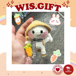 Móc Khoá Thỏ Bảy Màu x Slimz Kết Hợp Liên Quân Siêu Cấp Tối Thượng Bằng Len (Thêu Tên Miễn Phí) Xinh Xắn | @WIS.GIFT