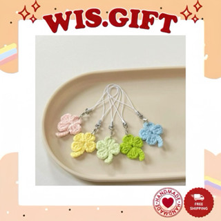 Móc Khoá Cỏ Bốn Lá Mang Lại Sự May Mắn Bằng Len Handmade Xinh Xắn | @WIS.GIFT