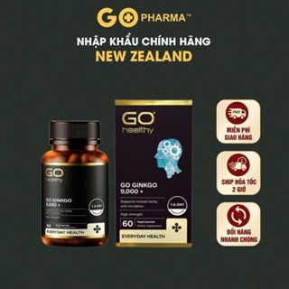 Bổ não GO Healthy GO Ginkgo 9000+ giúp hoạt huyết, tăng cường tuần hoàn não, cải thiện trí nhớ, tăng khả năng tập trung