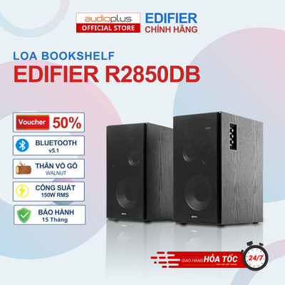 Loa bookshelf EDIFIER R2850DB - Bluetooth V5.1  - Công suất 150W - Hàng chính hãng - BH15T