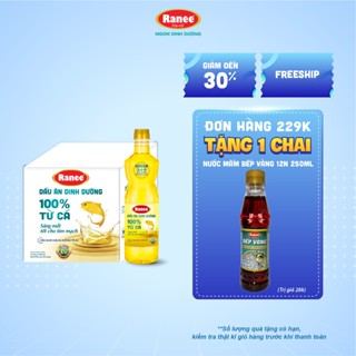 Thùng dầu ăn dinh dưỡng Ranee 950ml (12 chai)