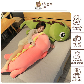  Gấu Bông Khủng Long Màu Xanh Và Hồng  Chất Liệu Vải Miniso Co Giãn Và Bông Gòn 15D Rất An Toàn -xưởng gấu AT 