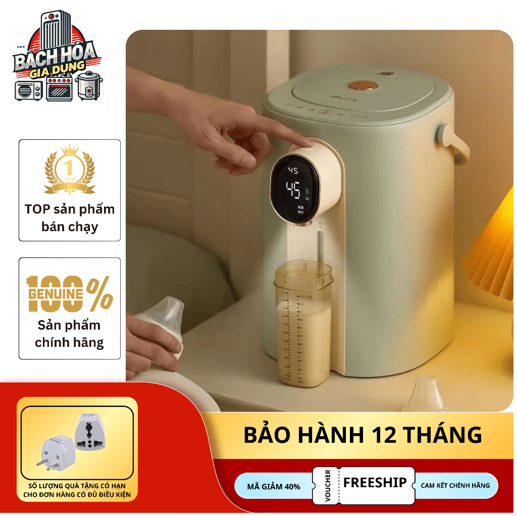 Bình Thuỷ Điện Đun Sôi Giữ Nhiệt Tự Động  ZDH-H50H2 Màu Xanh Bảo Hành 12 Tháng