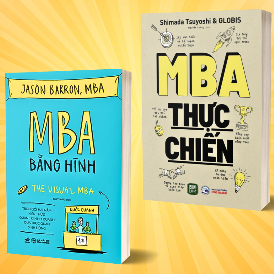 Bộ Sách: MBA Thực Chiến (1980 Books) + MBA Bằng Hình (Nhã Nam) Lẻ/Combo