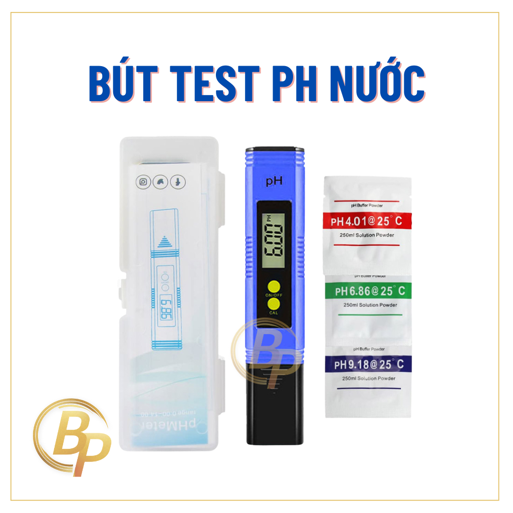 Bút test độ pH nước - Que thử độ pH nước, kiểm tra độ mặn, chua, phèn