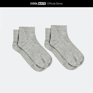 Pack 2 tất cổ trung basics thoáng khí thấm hút tốt Coolmate