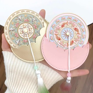 💖Gương Trang Điểm Cầm Tay Phong Cách Trung Hoa - Chim Đậu Cành Hoa - Gương Mini Tiện Lợi, Quà Sinh Nhật & Lưu Niệm.